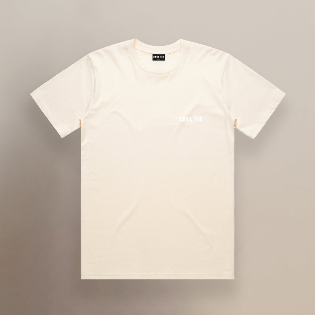 02 Manly Tee – Ecru & White