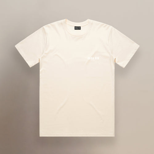 02 Manly Tee – Ecru & White